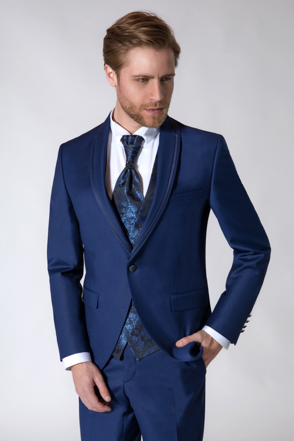 Abiti da sposo: CERIMONIA UOMO, ABITO CLASSICO GILET FANTASIA - M1