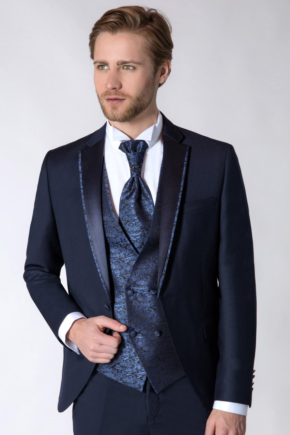 Abiti da sposo: CERIMONIA UOMO ABITO CLASSICO GILET FANTASIA - M3
