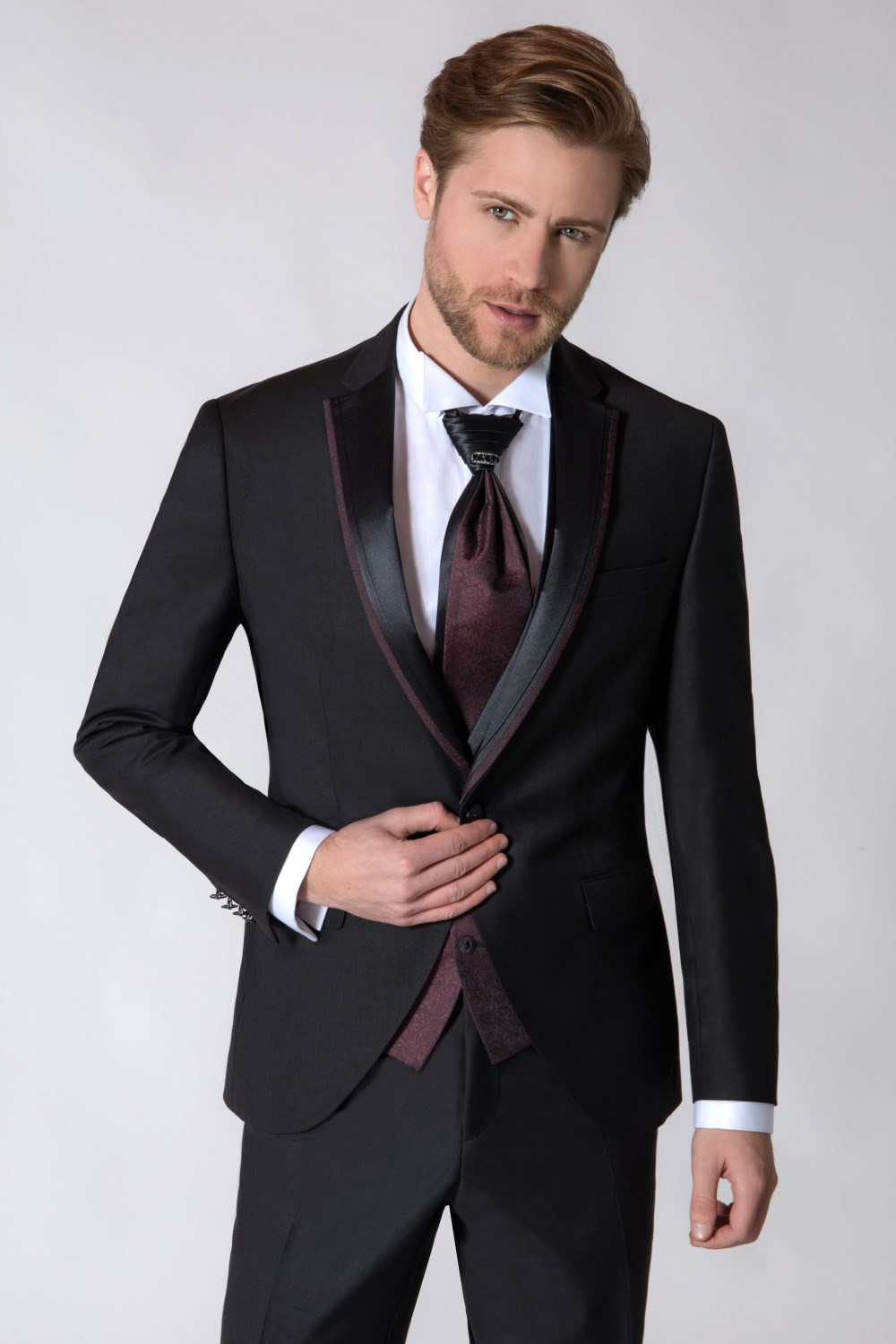 Shop abito sposo bordeaux Online Sale